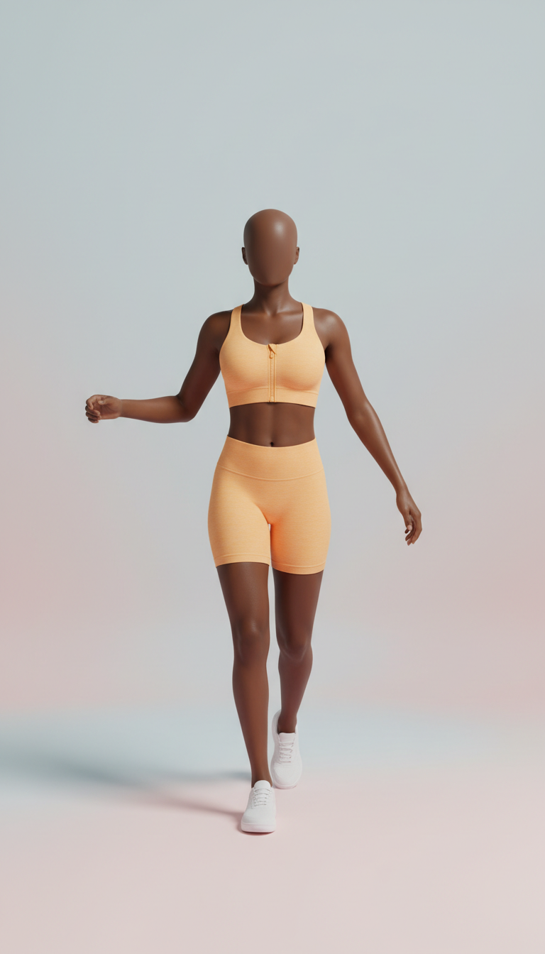 Sunbeam Zip Sports Bra Front Closure