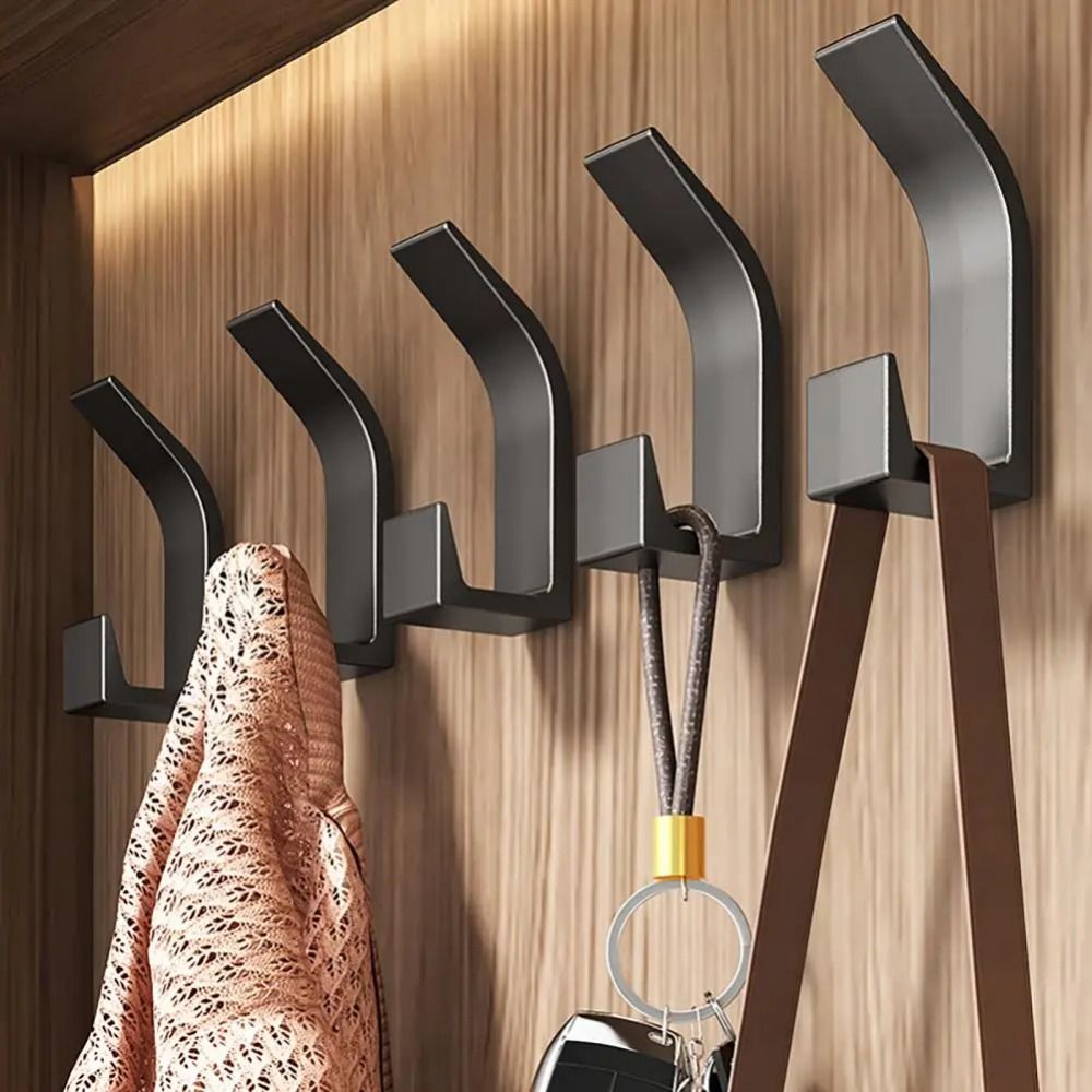 5-Pack Self-Adhesive Wall Hooks for Coats