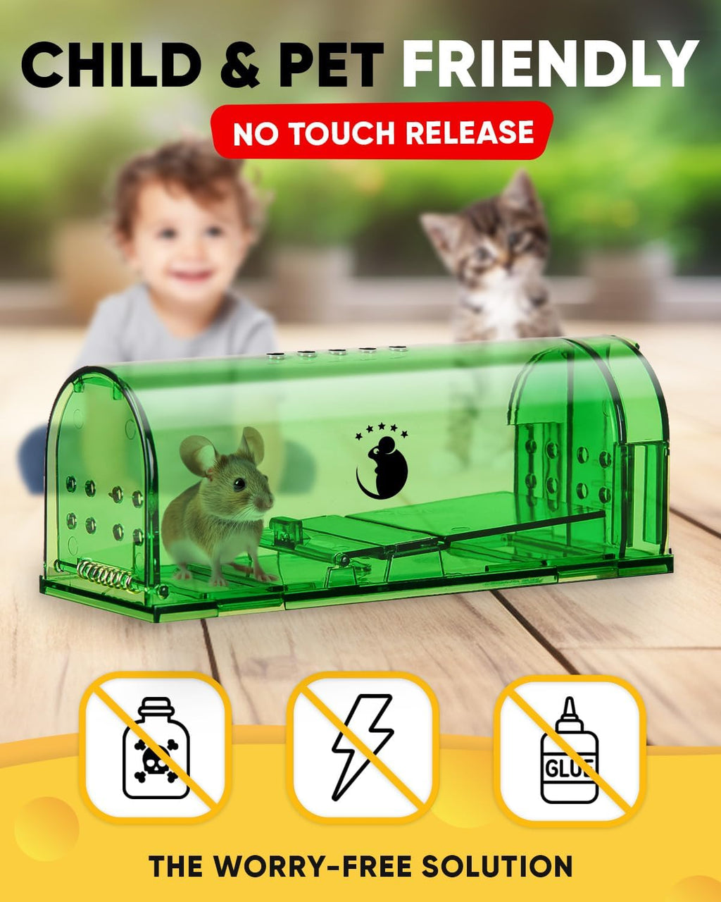 4-Pack Humane Mouse Trap
