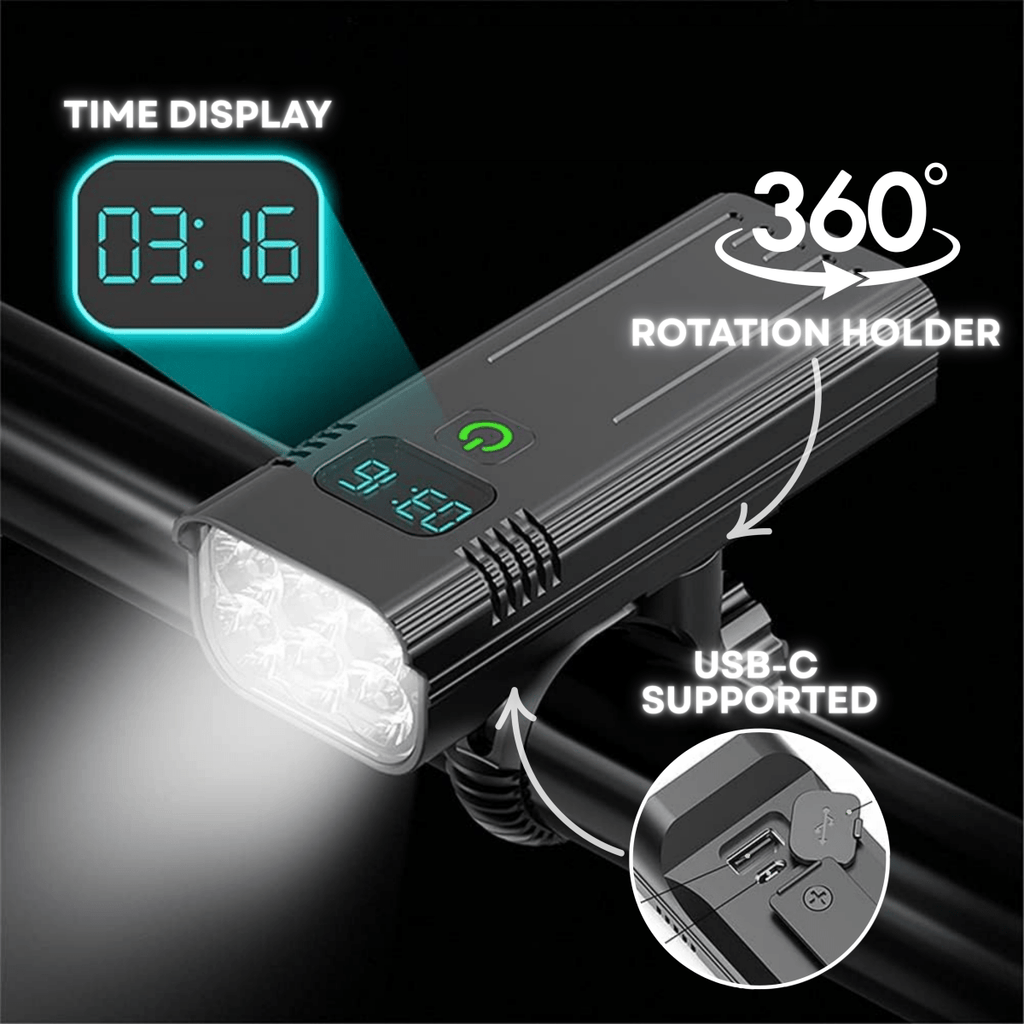 5000 Lumen Bike Light with 12 LEDs