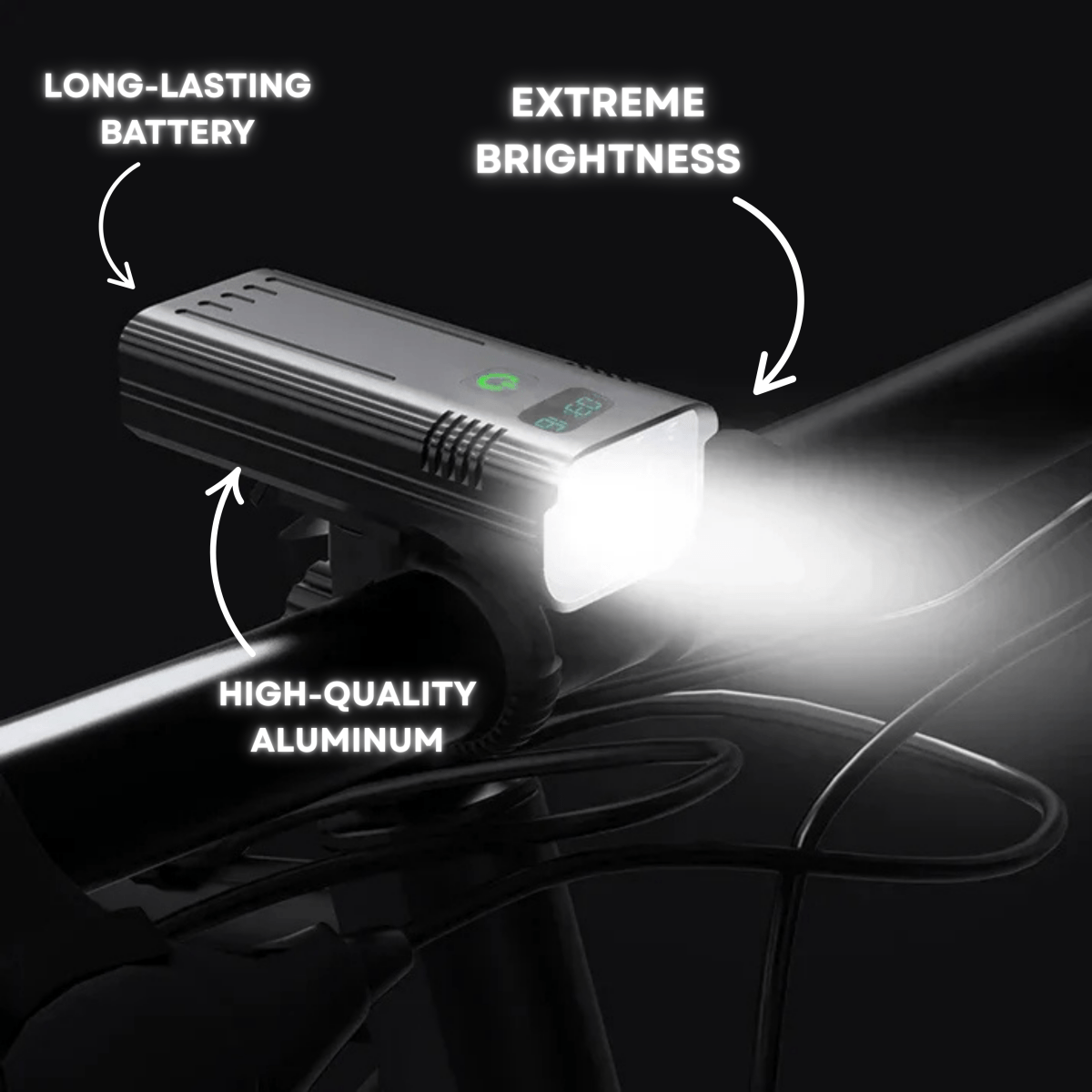 5000 Lumen Bike Light with 12 LEDs