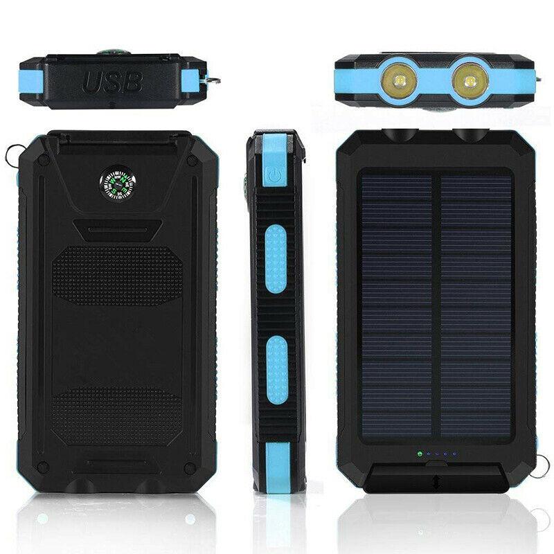 500000mAh Solar Charger Waterproof Power Bank
