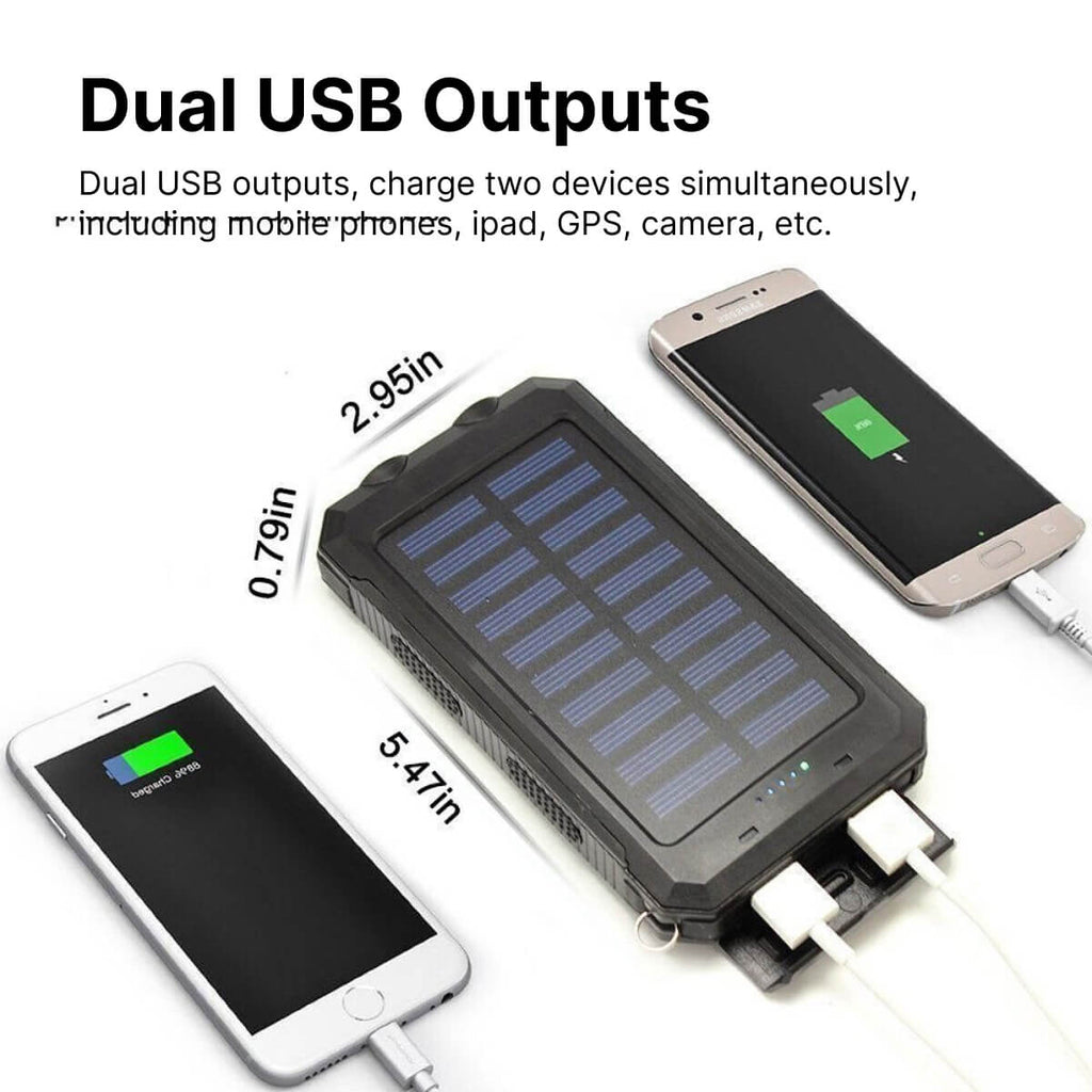 500000mAh Solar Charger Waterproof Power Bank