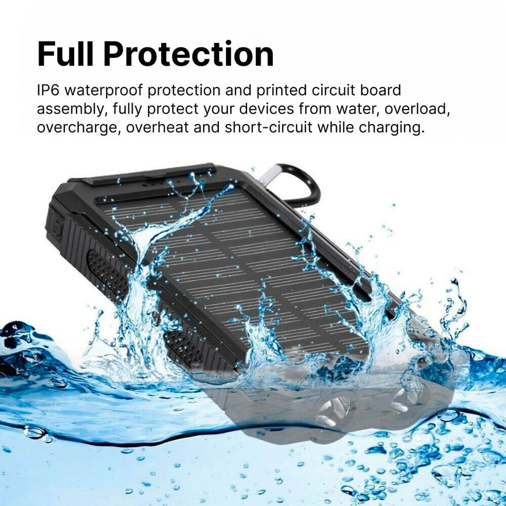 500000mAh Solar Charger Waterproof Power Bank