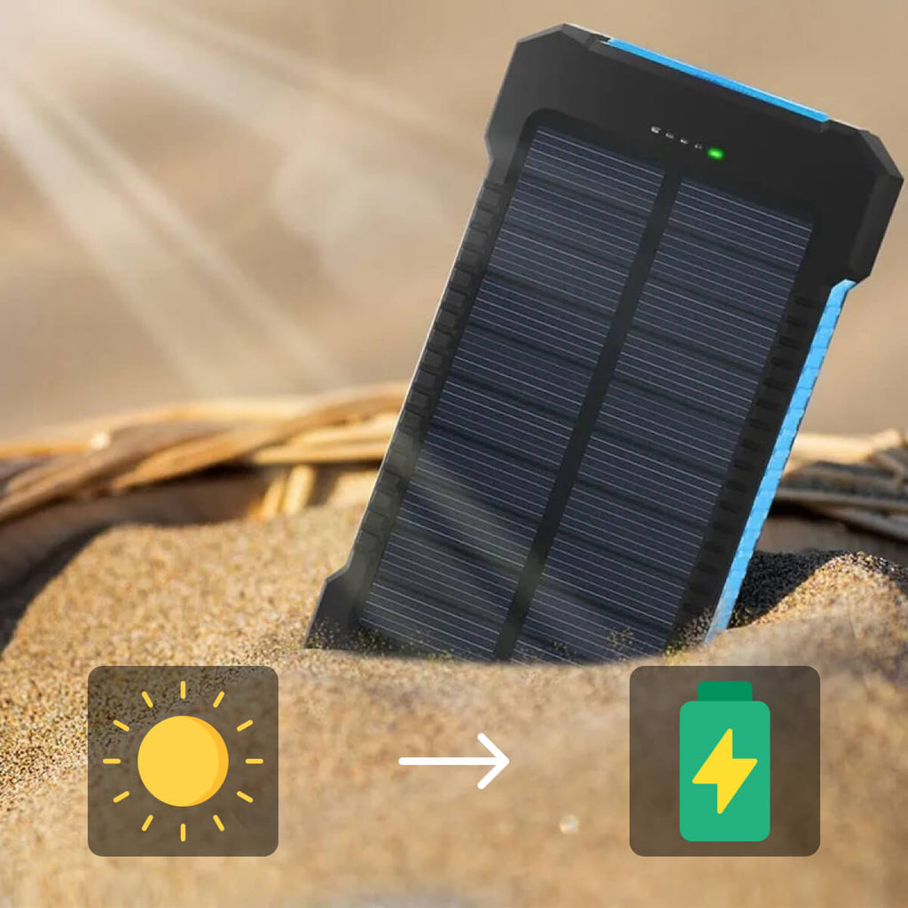 500000mAh Solar Charger Waterproof Power Bank