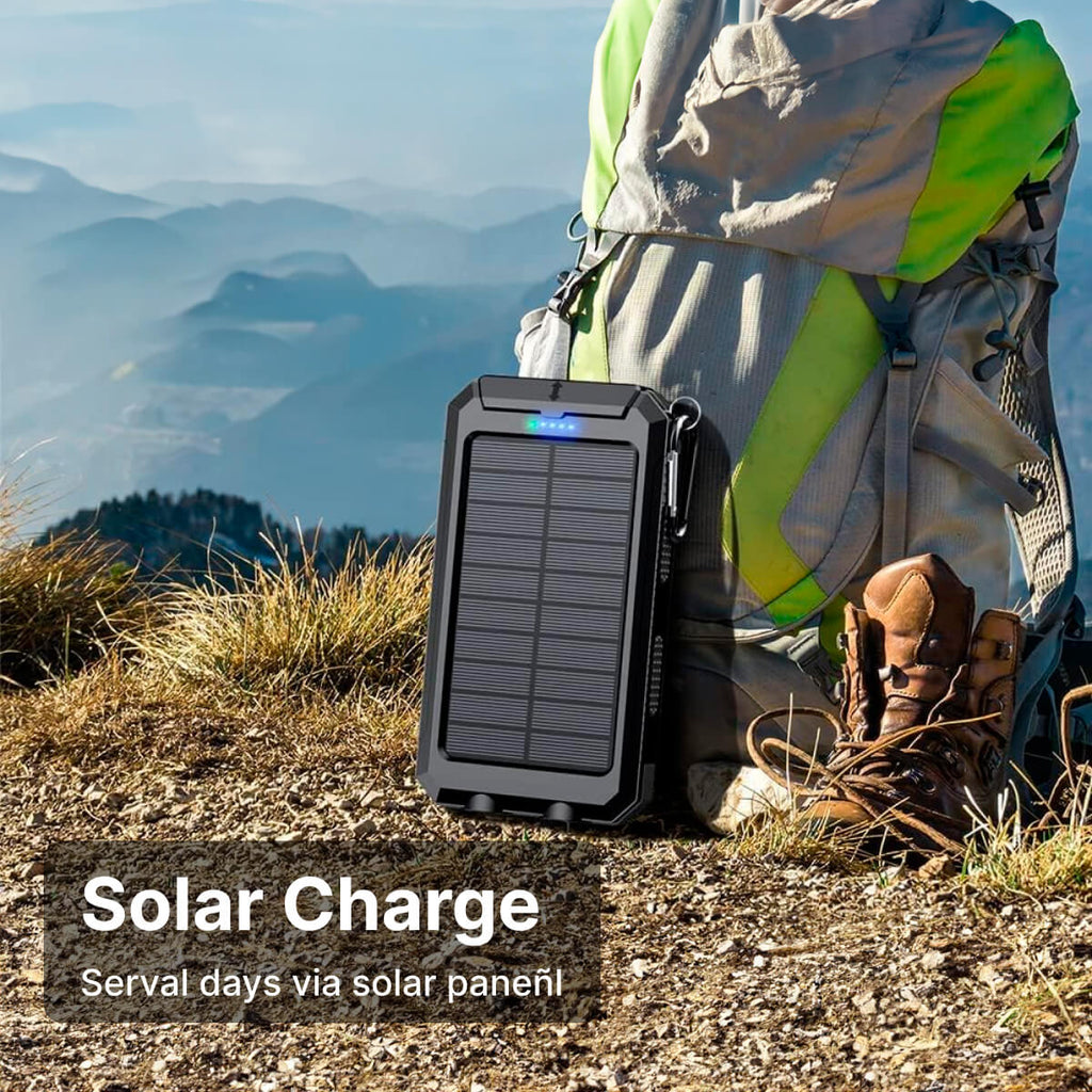 500000mAh Solar Charger Waterproof Power Bank