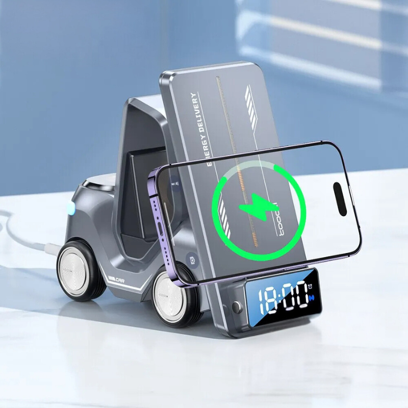 5-in-1 Forklift Design Wireless Charger