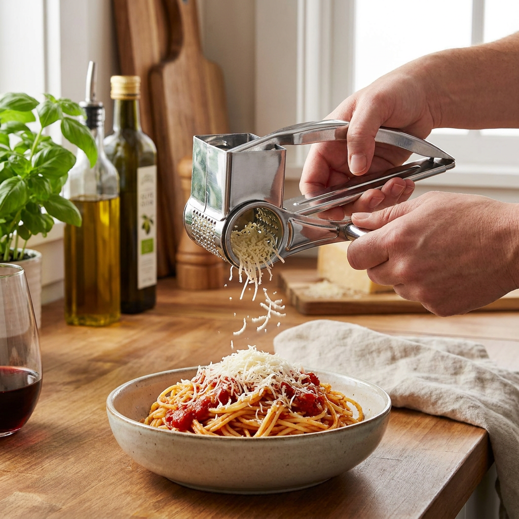 4-Piece Set Stainless Steel Cheese Grater lifestyle photo