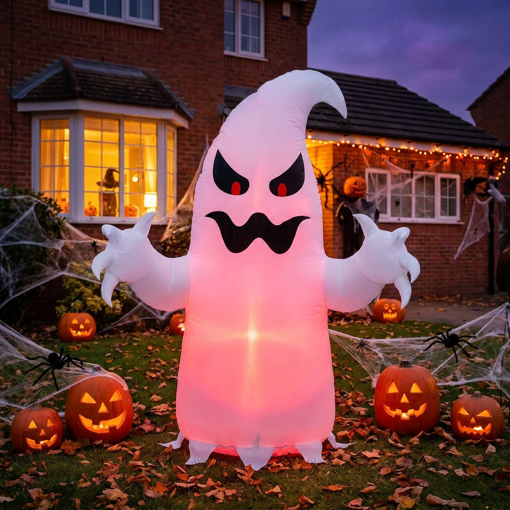 4.59ft Inflatable Halloween Ghost Decoration lifestyle photo