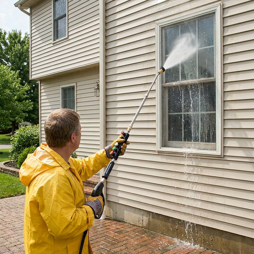 4000 PSI Telescoping High Pressure Washer Wand Set lifestyle photo