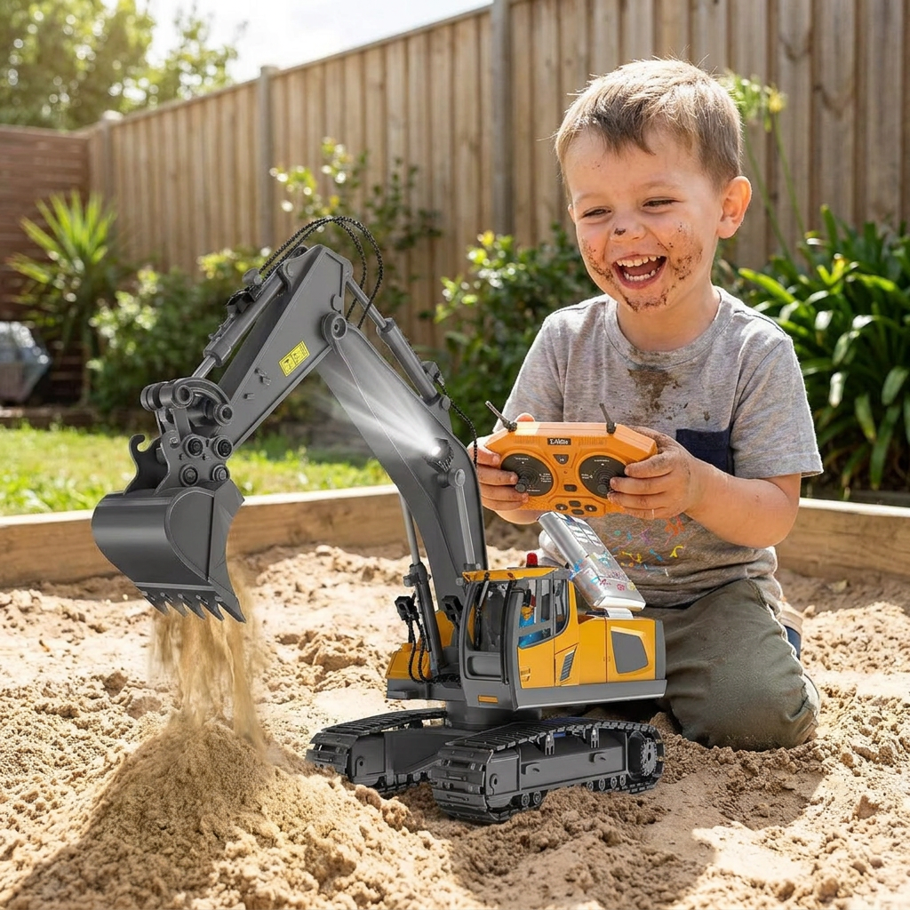 4WD Remote Control Excavator Bulldozer Dump lifestyle photo