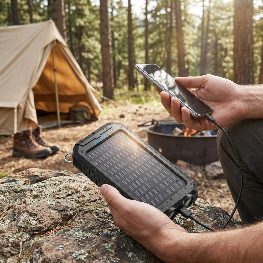 500000mAh Solar Charger Waterproof Power Bank lifestyle photo