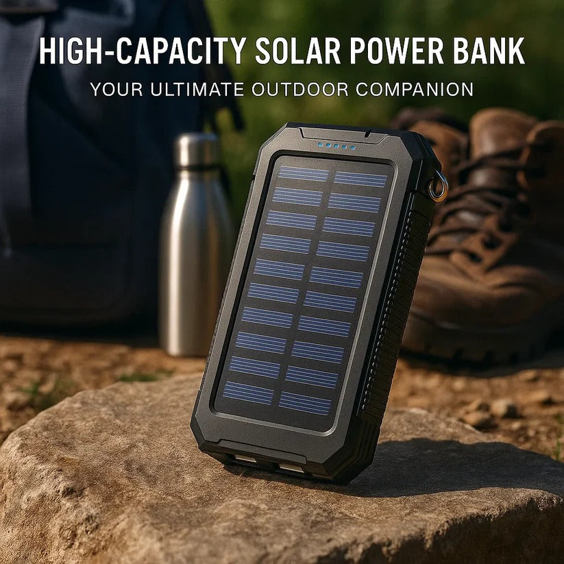 500000mAh Solar Charger Waterproof Power Bank