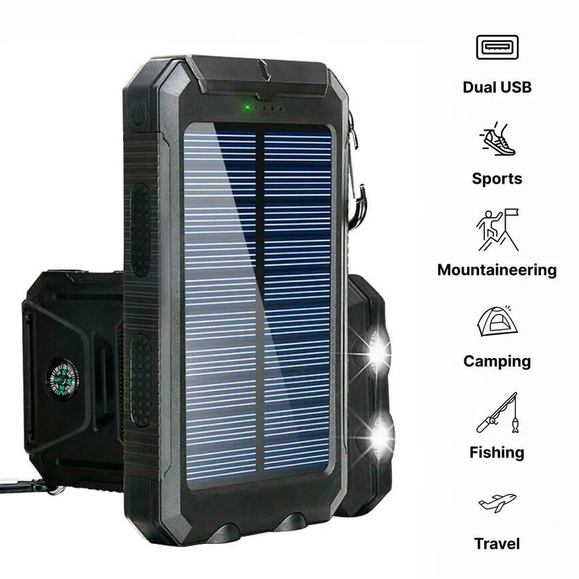 500000mAh Solar Charger Waterproof Power Bank