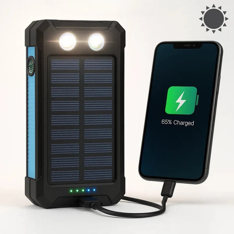 500000mAh Solar Charger Waterproof Power Bank