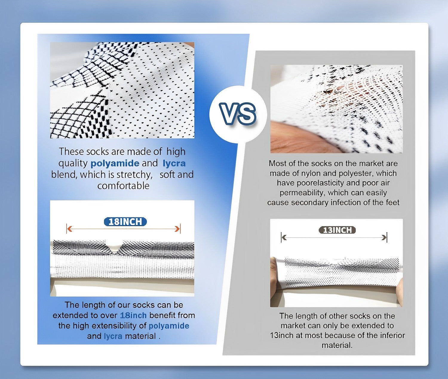 4 Pairs of Premium Therapy Socks